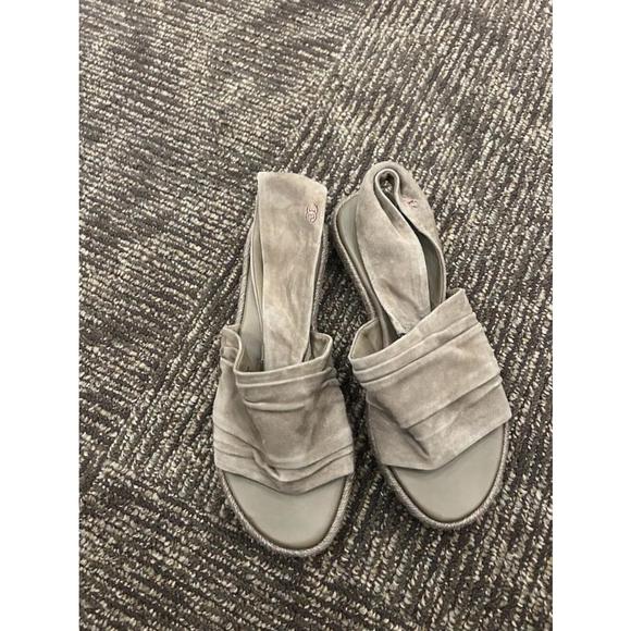 TORY BURCH SLING BACK SUEDE ESPADRILLE SANDALS IN NEUTRAL SIZE 5.5 - Picture 4 of 8